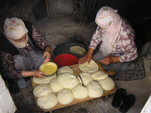 Baking bread in Cappadocia
