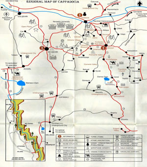 Maps of Cappadocia